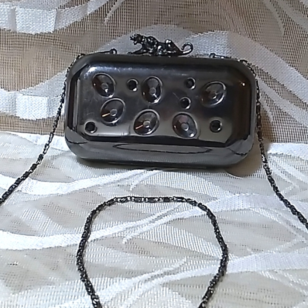 RARE***Metal Purse with Jaguar clasp
